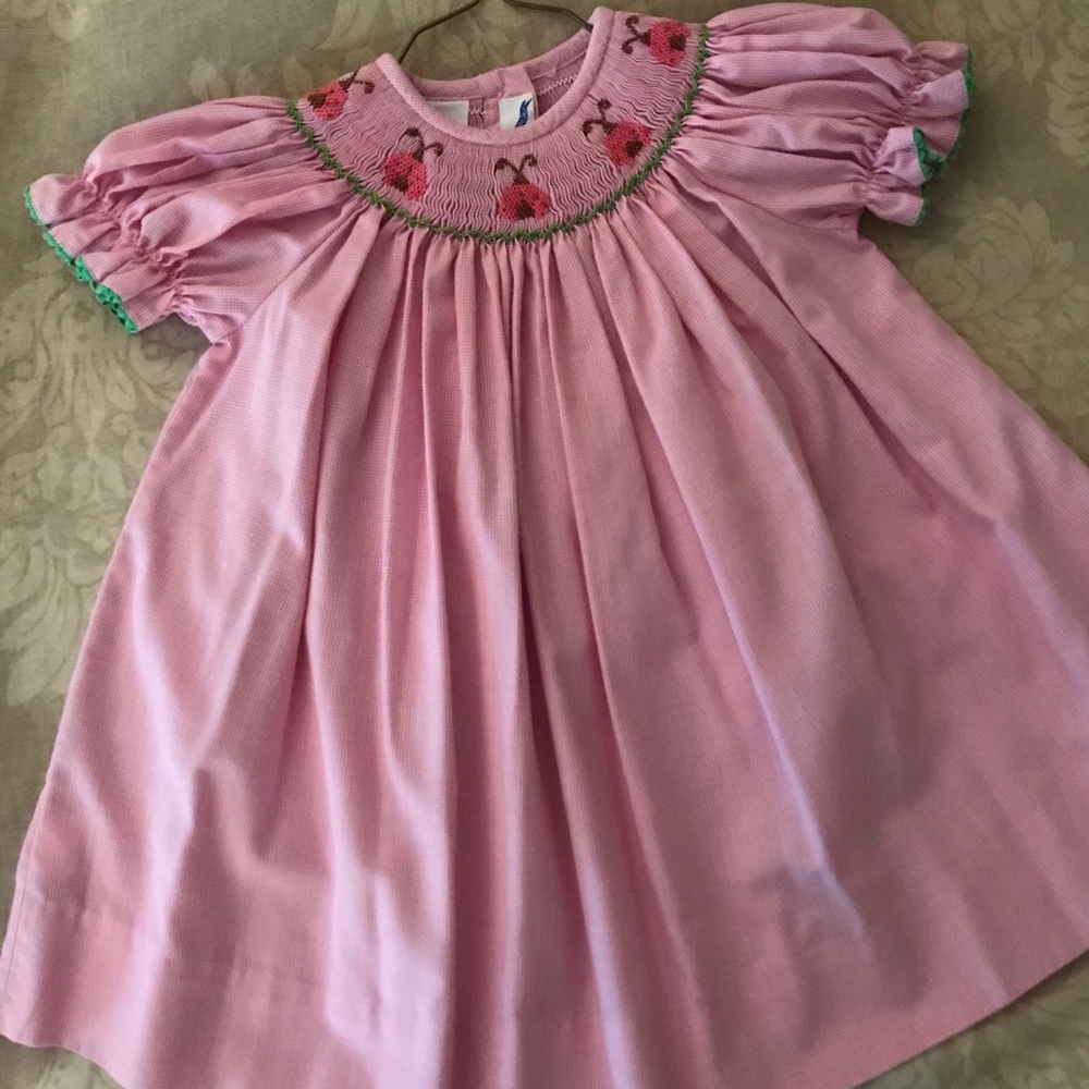 Smocked Ladybug Dress